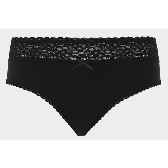 TORRID SIZE 6 COTTON MID-RISE HIPSTER LACE TRIM PANTY *****NOTE SIZE 6X***** - Picture 3 of 5